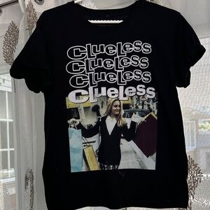 Clueless Graphic Black T-Shirt